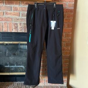 NWT Svacuam Fleece Lined Water Resistant Black Snow Pants
